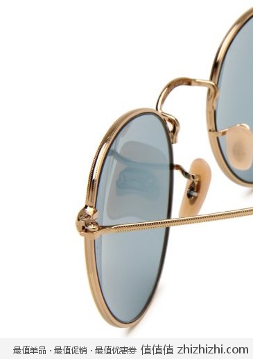 雷朋 Ray-Ban 0RB3447 男士金边圆形太阳镜，美国Amazon $74.95，海淘到手约￥517