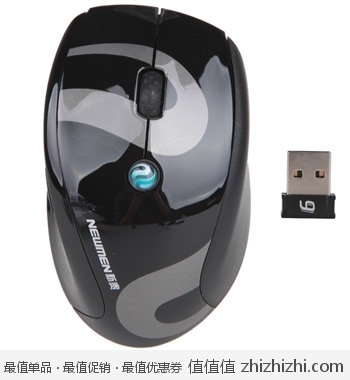 新贵（NEWMEN）自由豹580 MS-203OR 2.4G无线鼠标 京东39包邮