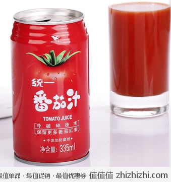 统一番茄汁（335ml*24罐） 京东商城价格106包邮