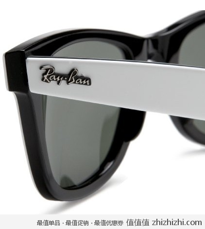 好评！雷朋 Ray-Ban RB2140 男士40mm白框灰色渐变太阳镜，美国Amazon $89.95，海淘到手约￥610