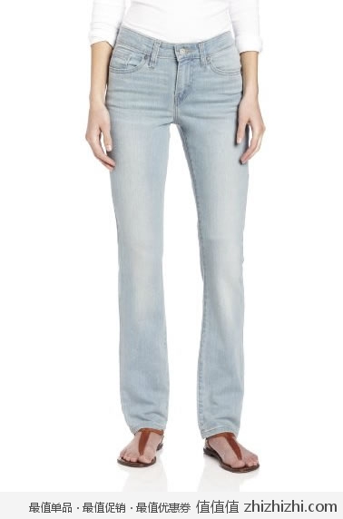 李维斯 Levi's 女士纯棉弹力直筒牛仔裤，美国Amazon折后最低 $31.99，海淘到手约￥250