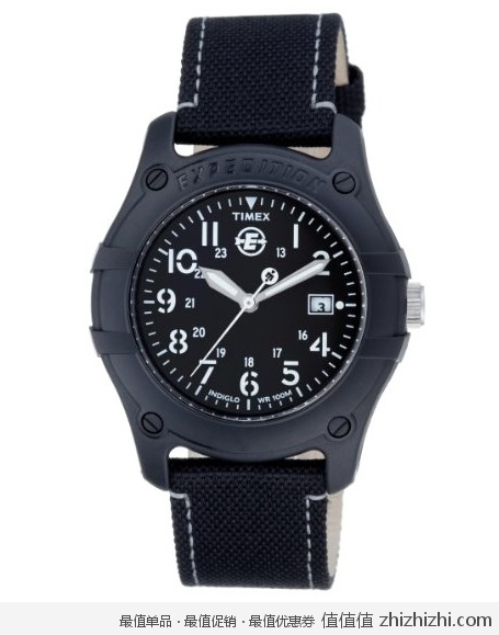 天美时 Timex T49689 男士夜光防水石英腕表，美国Amazon $29.99，海淘到手约￥237