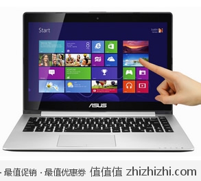 华硕 ASUS VivoBook S400E3517CA 14英寸触控超极本（<font color=#ff6600>i7-3517U</font>/4G/500G+<font color=#ff6600>24G SSD</font>/<font color=#ff6600>Win8</font>） 京东商城价格5799包邮