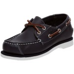 天木兰Timberland 真皮儿童船鞋 Amazon最低$20.98(海淘到手约￥220)
