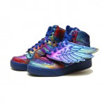 Adidas Unisex Js Wings Purple Q23650 彩虹翅膀 中性板鞋 Amazon $197.94 （海淘到手约1320元）
