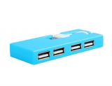 川宇（KAWAU） H208 集线器（蓝色/4个USB ） 易迅网北京仓早市特价9.9