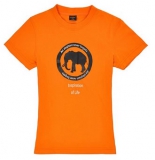 蓝橙 男式非洲象防紫外短袖T恤 V+价格19包邮