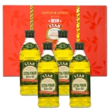 星牌 特级初榨橄榄油 500ml*4瓶 <font color=#ff6600>京东199，赠3L铁罐装！</font>