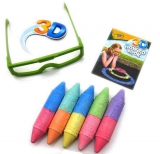 绘儿乐（Crayola） 3D户外粉笔套装（3D眼镜+5只粉笔）苏宁易购价格58包邮