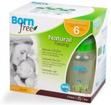 Born Free 2段宝宝奶瓶 6个装（9oz约266ml/个）美国Amazon $21.75（<font color=#ff6600>平均每个奶瓶25元人民币</font>）