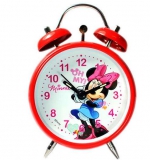 迪士尼（Disney） DF9408-1 米妮扫秒闹钟（红色） 苏宁易购价格39包邮