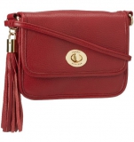 汤米·希尔费格 Tommy Hilfiger 女士真皮时尚流苏斜挎包，美国Amazon折后最低 $47.24，海淘到手约￥339