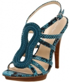 Calvin Klein 女士蛇皮纹高跟凉鞋，美国Amazon折后最低 $25.26，海淘到手约￥230