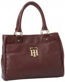 汤米·希尔费格 Tommy Hilfiger 女士真皮手提包，美国Amazon折后最低 $77.86，海淘到手约￥577