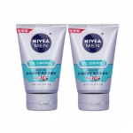 妮维雅（NIVEA）男士控油抗痘矿物炭洁面泥(100g*2只装) 京东商城价格39包邮（折合19.5元/只）