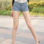 2013夏季新款女式低腰修身包臀牛仔短裤 淘宝网19.9包邮