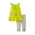 Calvin Klein 2-6岁夏季女童两件套，美国Amazon折后最低 $14.46，海淘到手约￥139