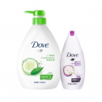 多芬（DOVE）清透水润沐浴乳720ml+加衡悦水润沐浴乳190ml 亚马逊中国“Z秒杀”价格29包邮