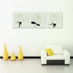 最生活（a-life）C-5018 玫瑰花无框画 （60*60cm*3个） 亚马逊中国“Z秒杀”价格138包邮