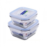 再降价！三光云彩（Glasslock）GL39 方形保鲜盒2件套装 (900ml+490ml) 亚马逊中国“Z秒杀”价格39包邮