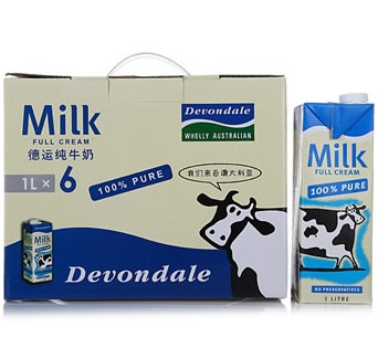 德运全脂牛奶