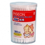 贝亲 Pigeon 细轴棉棒 180支筒装 苏宁易购价格9.9包邮