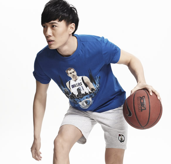 NBA巨星系列--诺维斯基男子短袖T恤