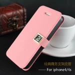 iPhone4、4s手机开支架皮套 天猫9.9包邮