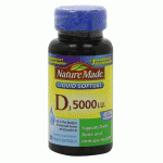 实惠！Nature Made 成人维生素D3补充颗粒（5000UI） 90粒/瓶，美国Amazon SS后 $6.35（<font color=#ff6600>平均每粒0.4元人民币</font>） 