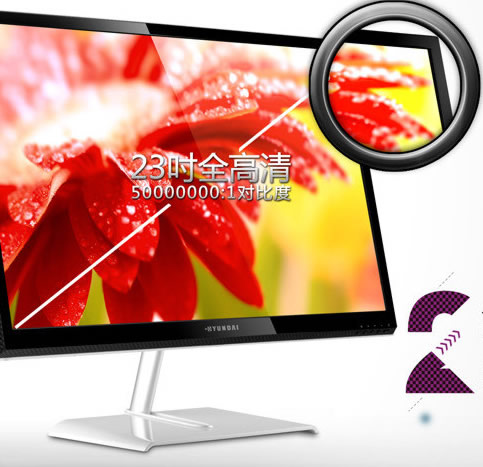 现代X2305 IPS显示器