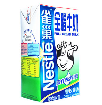雀巢全脂牛奶