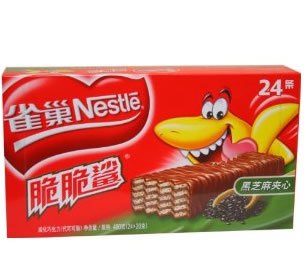 雀巢黑芝麻味夹心威化 