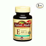Nature Made 维生素E液体软胶囊 3瓶装 100粒/瓶，美国Amazon $24.99（<font color=#ff6600>平均每粒0.8元人民币</font> ）