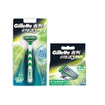 吉列（Gillette）锋速3敏锐剃须刀（1个刀架+4个刀头）赠吉列剃须泡50g 京东商城价格57包邮