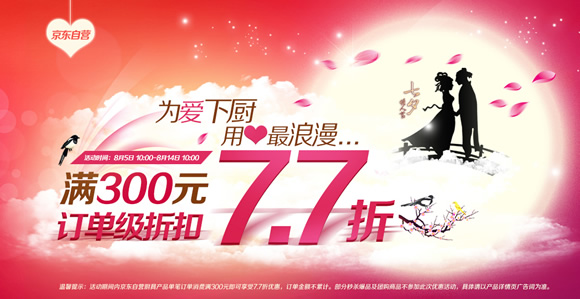 厨具满300享7.7折
