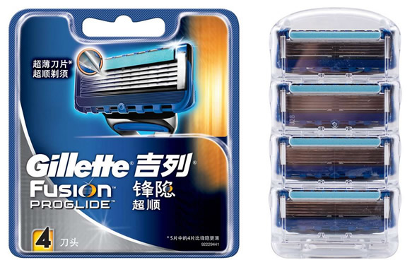 吉列锋隐超顺手动刀片