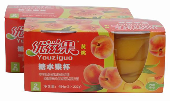 优滋果黄桃果杯