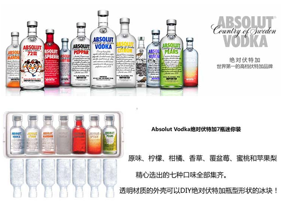 绝对伏特加迷你装
