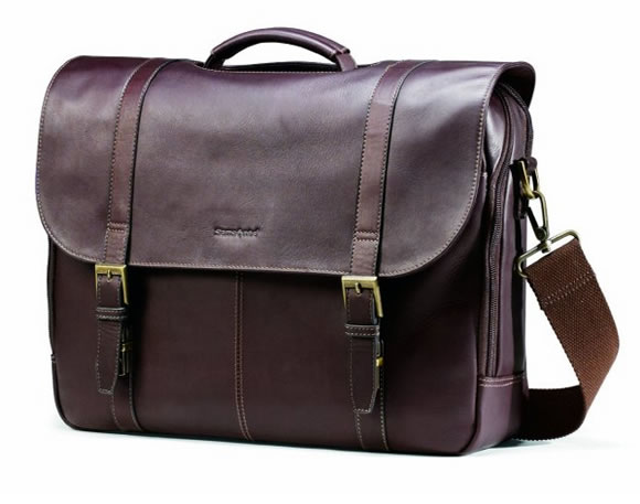 Samsonite 17寸真皮公文包