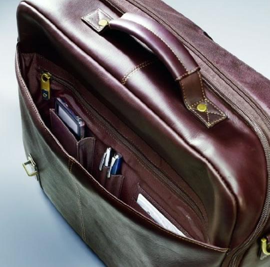 Samsonite 17寸真皮公文包