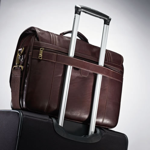 Samsonite 17寸真皮公文包