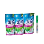 浪奇 除菌洗衣液380gX3袋 天猫价格15.9包邮（送去渍笔1支）