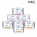 ABC 超极薄棉柔舒适呵护日夜卫生巾组合7件套 苏宁易购价格98包邮（满200-100）