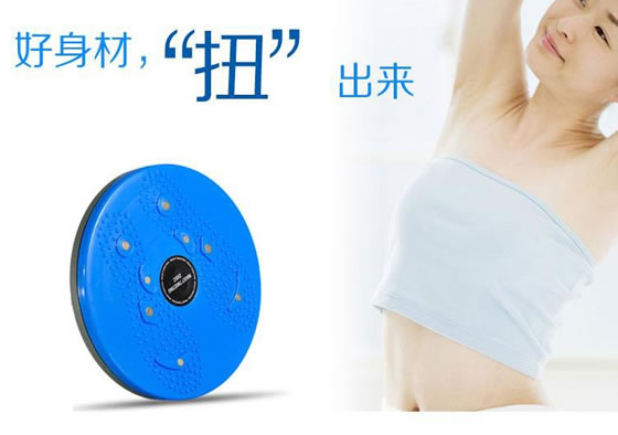 探露正品扭腰磁石按摩转盘 
