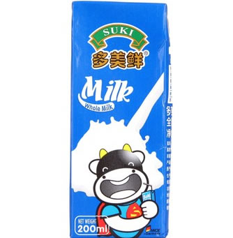 多美鲜全脂纯牛奶