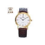 天王表 GS3612G时尚超薄真皮情侣男表 苏宁易购价格149.5包邮(加入购物车半价)