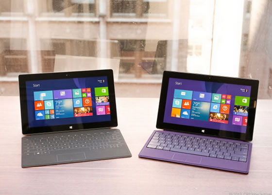 微软Surface 2和Surface Pro 2