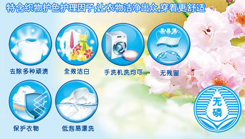 立白全效护理洗衣液
