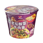 统一 来一桶老坛酸菜牛肉面120g/桶 苏宁易购价格3.4包邮（满28-5，<span class='ys'>低至2.8元/桶</span>）