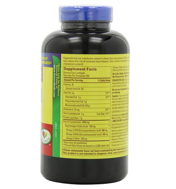 Nature Made Omega-3深海鱼油胶囊